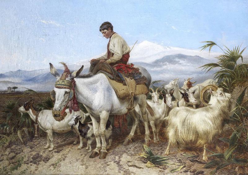 Richard ansdell,R.A. The Vega of Granada Spain oil painting art